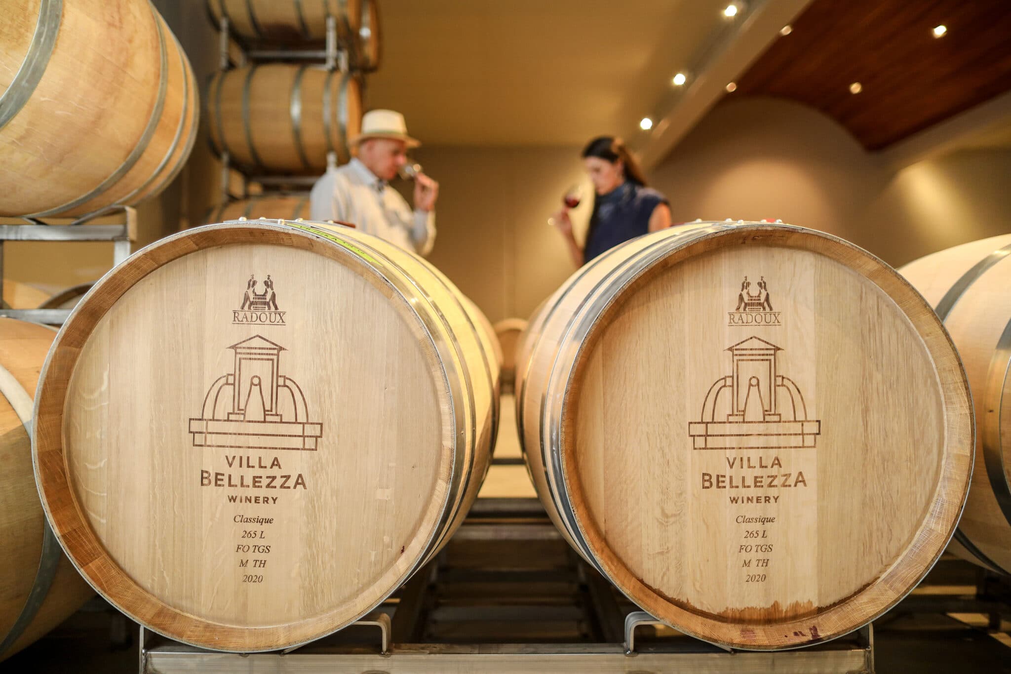 Wine Barrels at Villa Bellezza